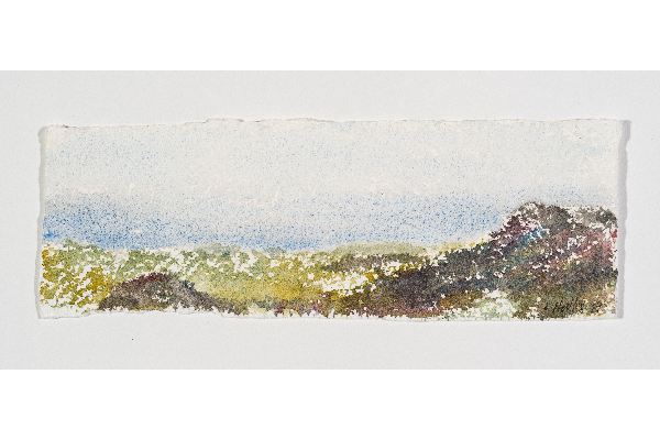 Making Space XV, watercolour on Saint Armand, 11x4 in.